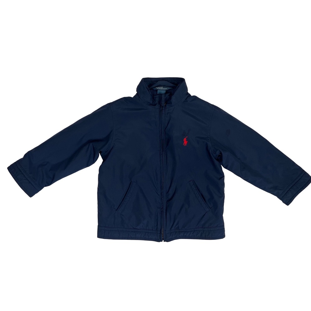 Polo Ralph Lauren Kids Navy Blue Jacket with‎ Red Pony Logo Size 3T